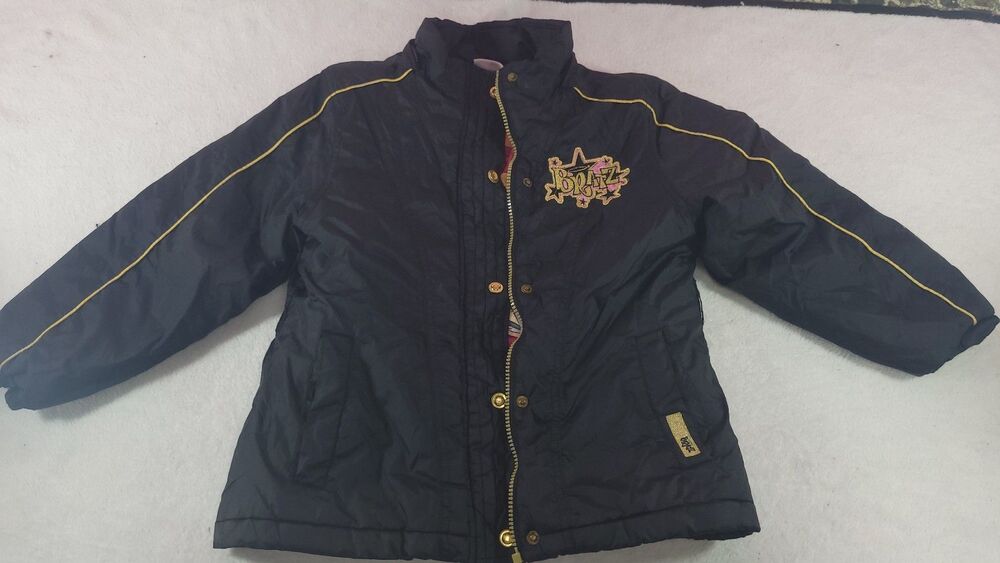 Rare Vintage Bratz Puffer Jacket Size 7/8 Core Character Art Y2K Collector Coat